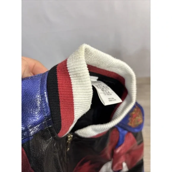 Disney Descendants Evie Costume Jacket Child Size Large 9/10 Faux Leather Moto - Picture 8 of 10